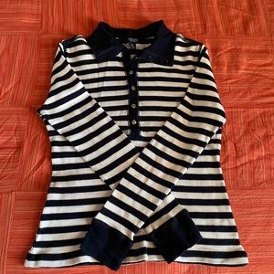 Chaps brand long sleeves top, with stripes like new!